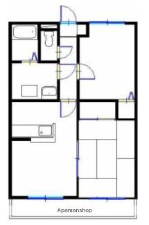 メゾン城南(2DK/3階)の間取り写真
