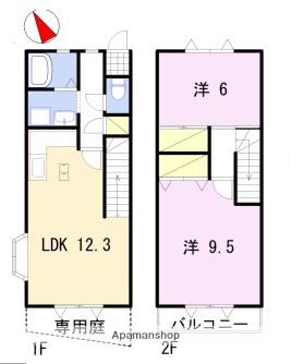 マウントビレッジ大池台(2LDK)の間取り写真