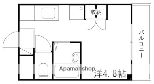 アゼリア(ワンルーム/3階)の間取り写真