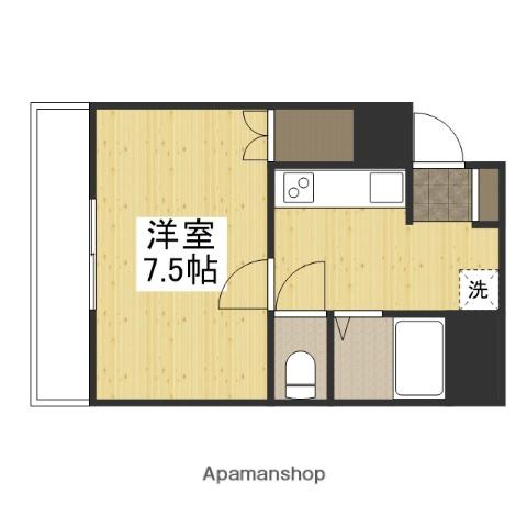 ルークレジデンス姫路Ⅲ(1K/3階)の間取り写真