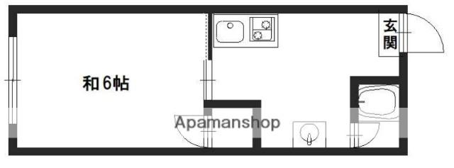レアール増位本町(1K/2階)の間取り写真