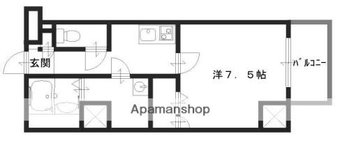 レジデンスM姫路(1K/9階)の間取り写真
