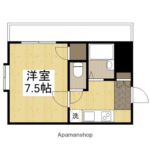 アドバンス城北(1K/1階)の間取り写真