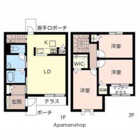 フルール・ド・スリジェ　Ｂ(3LDK)の間取り写真