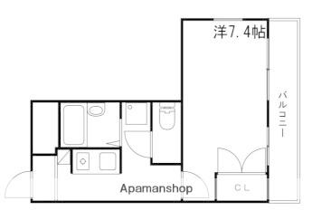 リッチウォーク市役所前A(1K/1階)の間取り写真