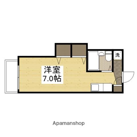 ジュネス野里(ワンルーム/1階)の間取り写真