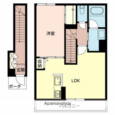 メゾン328(1LDK/2階)の間取り写真