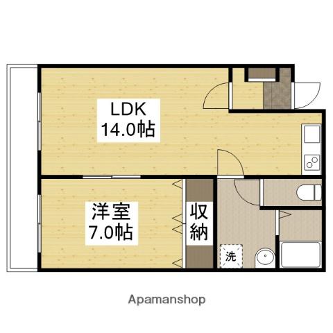 シティーライフ北条(1LDK/2階)の間取り写真