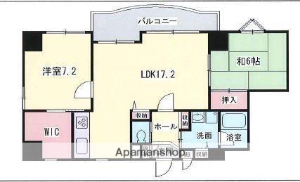 サンテデーレしかま(2LDK/9階)の間取り写真