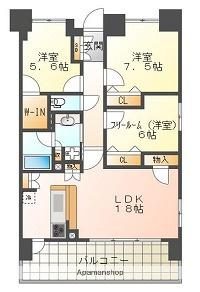 ワコーレ姫路城巽ガーデンズ(3LDK/13階)の間取り写真