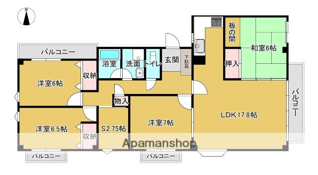 カンフォートやすむろ(4SLDK/2階)の間取り写真
