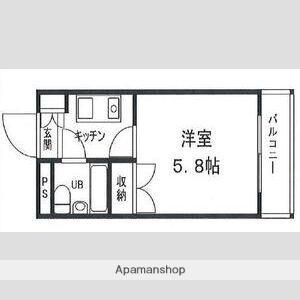 グリーンハイツ南駅前(1K/7階)の間取り写真