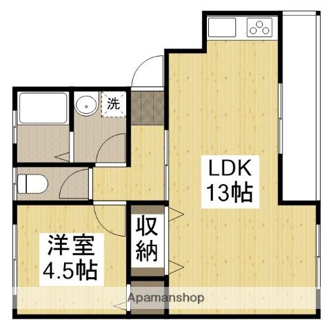 LIEVE(1LDK/2階)の間取り写真