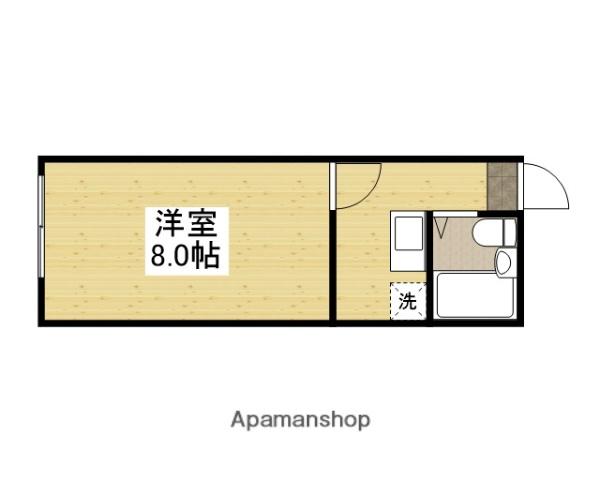 呉服町アドバンスビル(1K/4階)の間取り写真