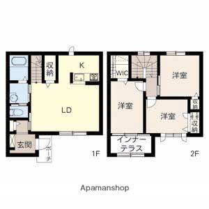 メゾン英賀保駅北　Ａ(3LDK)の間取り写真