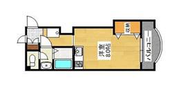 ハローハイツ(ワンルーム/1階)の間取り写真