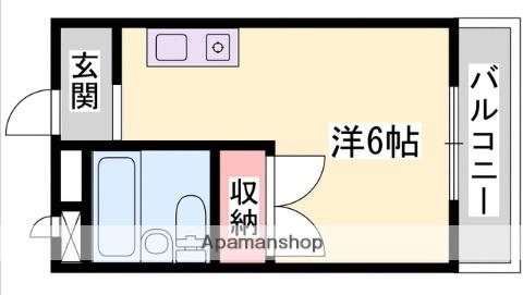PROSSIMO HIMEJI(ワンルーム/2階)の間取り写真