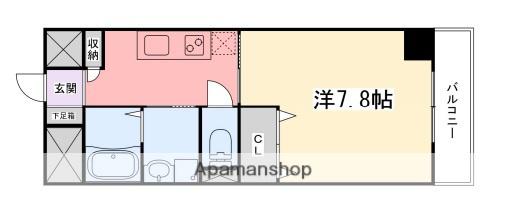 インタービレッジ土山(1K/1階)の間取り写真
