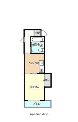 メゾンそれいゆ(1DK/7階)の間取り写真