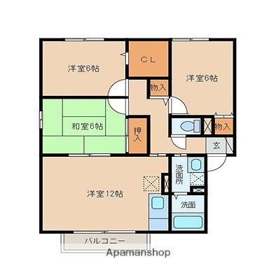 アバンセ(3LDK/2階)の間取り写真