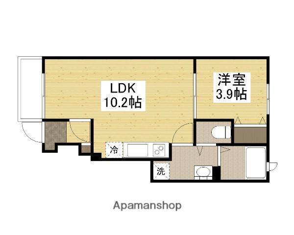 カプラン花田Ⅰ(1LDK/1階)の間取り写真