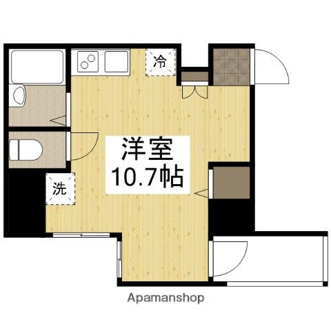 ONELIGHT博労町(ワンルーム/6階)の間取り写真