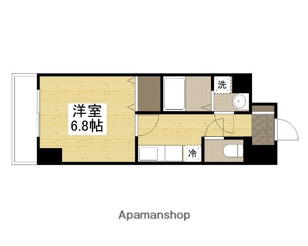 MISTRAL姫路駅前Ⅳ(1K/9階)の間取り写真