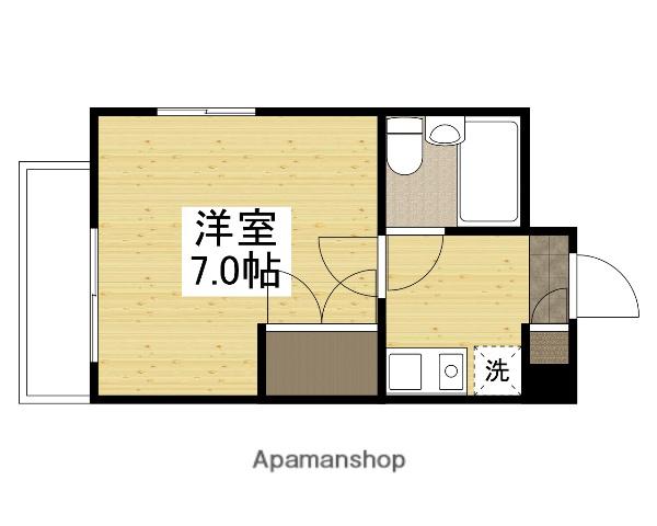 プレアール姫路龍野町(1K/4階)の間取り写真