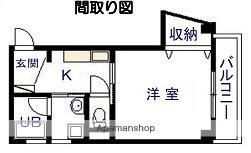 アビックス英賀保駅前(1DK/2階)の間取り写真