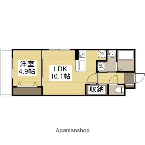 リフィールド東姫路駅前(1LDK/3階)の間取り写真