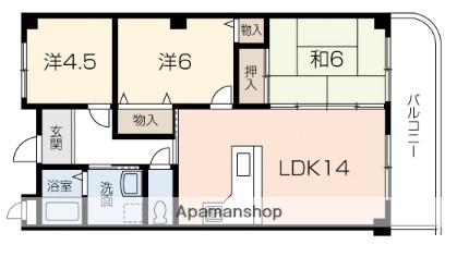 プロムナード・シカマⅠ(3LDK/3階)の間取り写真