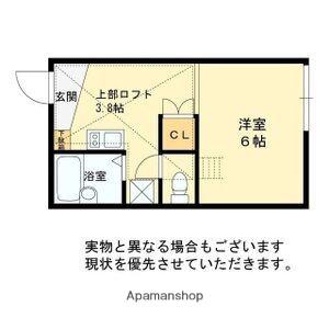 フレーズ弐番館(1K/2階)の間取り写真