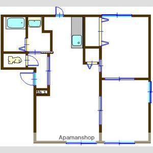 フォーレス福田(2LDK/1階)の間取り写真