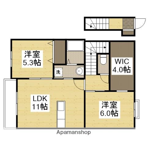 トラミッドヴィラ花田(2SLDK/2階)の間取り写真