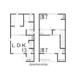 パルモ・オークラ(2LDK/1階)の間取り写真