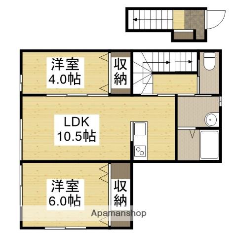 ルフレ手柄山(2LDK/2階)の間取り写真