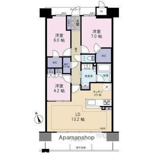 ミラキタシティ姫路(3LDK/8階)の間取り写真