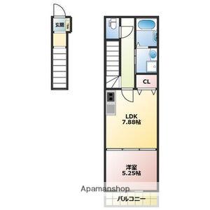 AVANTI(1LDK/2階)の間取り写真