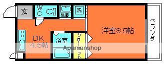 REEDPLAINM(1DK/2階)の間取り写真