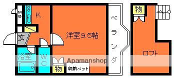 グレースビュー壱番館(1K/3階)の間取り写真