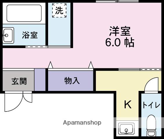和光天理ビル(1K/2階)の間取り写真