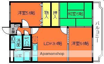 フルーエントⅢ(3LDK/2階)の間取り写真
