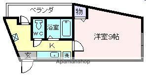 ビバーチェ桜井(1K/4階)の間取り写真