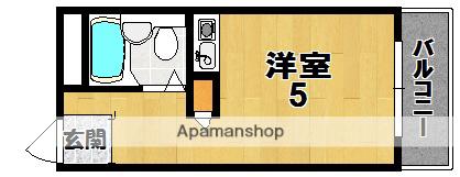 タマリックスヒル(ワンルーム/1階)の間取り写真