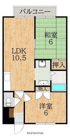 グリーンシャトレ2(2LDK/1階)の間取り写真