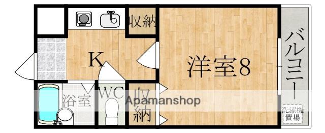 エクセレントハイツ(1K/1階)の間取り写真