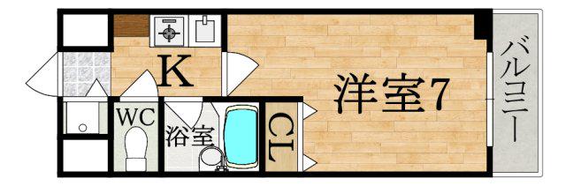 EXCELENTE FABRICA(1K/6階)の間取り写真