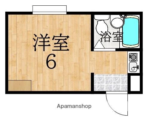 ヒューマンスペース学園前(1K/4階)の間取り写真
