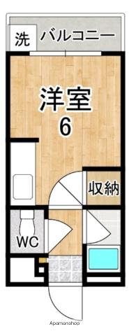 トマトハウス(ワンルーム/3階)の間取り写真