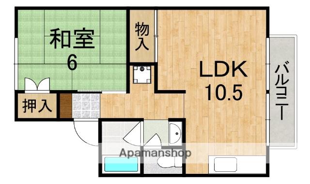 セジュール元町(1LDK/1階)の間取り写真